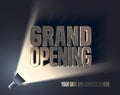 Grand opening vector illustration, background Royalty Free Stock Photo