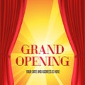 Grand opening vector illustration, background Royalty Free Stock Photo