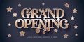 Grand opening vector illustration, banner Royalty Free Stock Photo