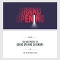 Grand opening vector illustration, invitation Royalty Free Stock Photo