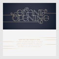 Grand opening vector illustration, invitation Royalty Free Stock Photo