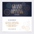 Grand opening vector illustration, invitation card Royalty Free Stock Photo