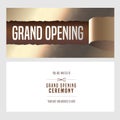 Grand opening vector illustration, invitation Royalty Free Stock Photo