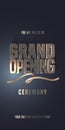 Grand opening vector illustration, invitation Royalty Free Stock Photo