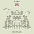 Grand Opera House in Belfast, UK. Landmark icon