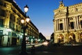 Grand Opera Paris in night Royalty Free Stock Photo