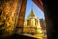 Grand Pagoda of Wat Phra Singh Tenple, Landmark of Chaingmai, Thailand Royalty Free Stock Photo