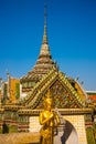 Grand palace Bangkok.Golden stupa and religious temples.THAILLAND