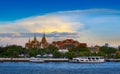 The Grand Palace & The Emerald Buddha Temple, Bangkok, Thailand. landmark of Bangkok, Thailand. Royalty Free Stock Photo