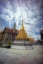 Grand palace and emerald buddha temple, tourist destination in Bangkok,Thailand Royalty Free Stock Photo