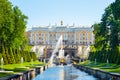 Grand Palace in Petergof, St. Petersburg, Russia