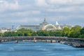 Grand Palace Roof and Residential Barges on the Banks of the Seine