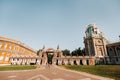 Grand Palace in Tsaritsyno in summer, Russia. Tsaritsyno Park is one of the main tourist attractions in Moscow. Beautiful scenic