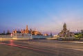 Grand palace at twilight in Bangkok, Thailand Royalty Free Stock Photo