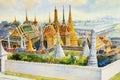 Grand palace and Wat phra keaw Bangkok, Thailand.