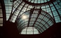 Grand Palais ceiling with windows in Paris, France