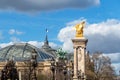 Grand Palais and Pont Alexandre III bridge - Paris, France Royalty Free Stock Photo