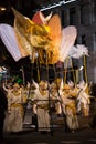 Grand parade in Barcelona Royalty Free Stock Photo