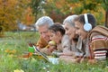 Grand parents spending time with grandchildren Royalty Free Stock Photo