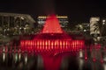 Grand Park Fountain Red Royalty Free Stock Photo