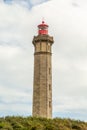 Grand Phare des Baleines lighthouse in the small city of saint-clement Royalty Free Stock Photo