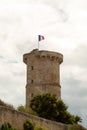 Grand Phare des Baleines lighthouse in the small city of saint-clement Royalty Free Stock Photo