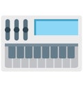 grand piano, clavichord Vector Icon that can be easily modified or edit