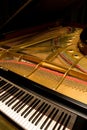 Grand Piano with Cover Open Royalty Free Stock Photo