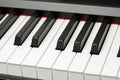 Grand piano ebony and ivory keys Royalty Free Stock Photo