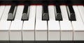 Grand piano ebony and ivory keys Royalty Free Stock Photo