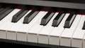 Grand piano ebony and ivory keys Royalty Free Stock Photo