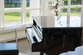 Grand piano in the hall Royalty Free Stock Photo