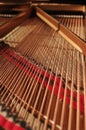 Grand piano interior Royalty Free Stock Photo