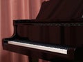 Grand Piano keyboard on the concert stage Royalty Free Stock Photo