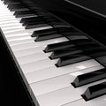 Grand piano keys Royalty Free Stock Photo