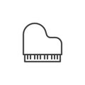 Grand piano line icon