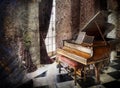 Grand piano in music chamber