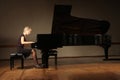 Grand piano pianist playing concert