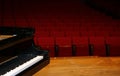 Grand Piano on stage Royalty Free Stock Photo