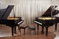 Grand piano on stage Royalty Free Stock Photo