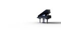 Grand Piano on the stage white background Royalty Free Stock Photo