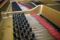 Grand Piano Strings & Hammers Closeup 1 Royalty Free Stock Photo