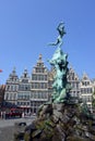 The grand place in Antwerp Royalty Free Stock Photo
