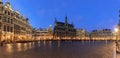 Grand Place in Brussels at night, Belgium Royalty Free Stock Photo