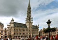 Grand Place with City Hall, Brussels, Belgium Royalty Free Stock Photo