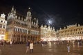 Grand Place main square at night Bruxelles Belgium