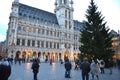 Grand place with the town hall in Brussels, Belgium Royalty Free Stock Photo