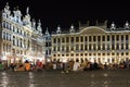 Grand Place at night. Brussels. Belgium Royalty Free Stock Photo