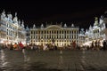 Grand Place at night. Brussels. Belgium Royalty Free Stock Photo