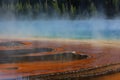 The Grand Prismatic Hot Spring: Midway Geyser Basin in Yellowstone Royalty Free Stock Photo